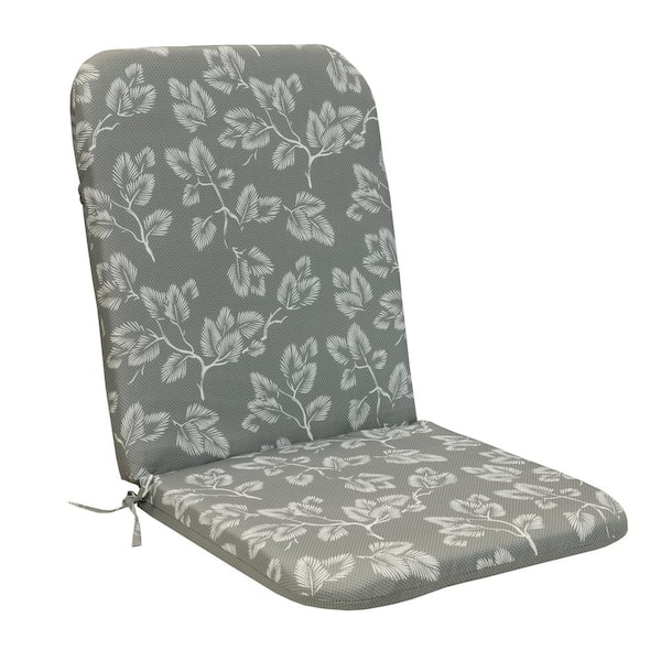 OUTDOOR DECOR BY COMMONWEALTH 22 in. x 44 in. Sunny Citrus Outdoor Cushion High Back in Grey - Includes 1-High Back Cushion