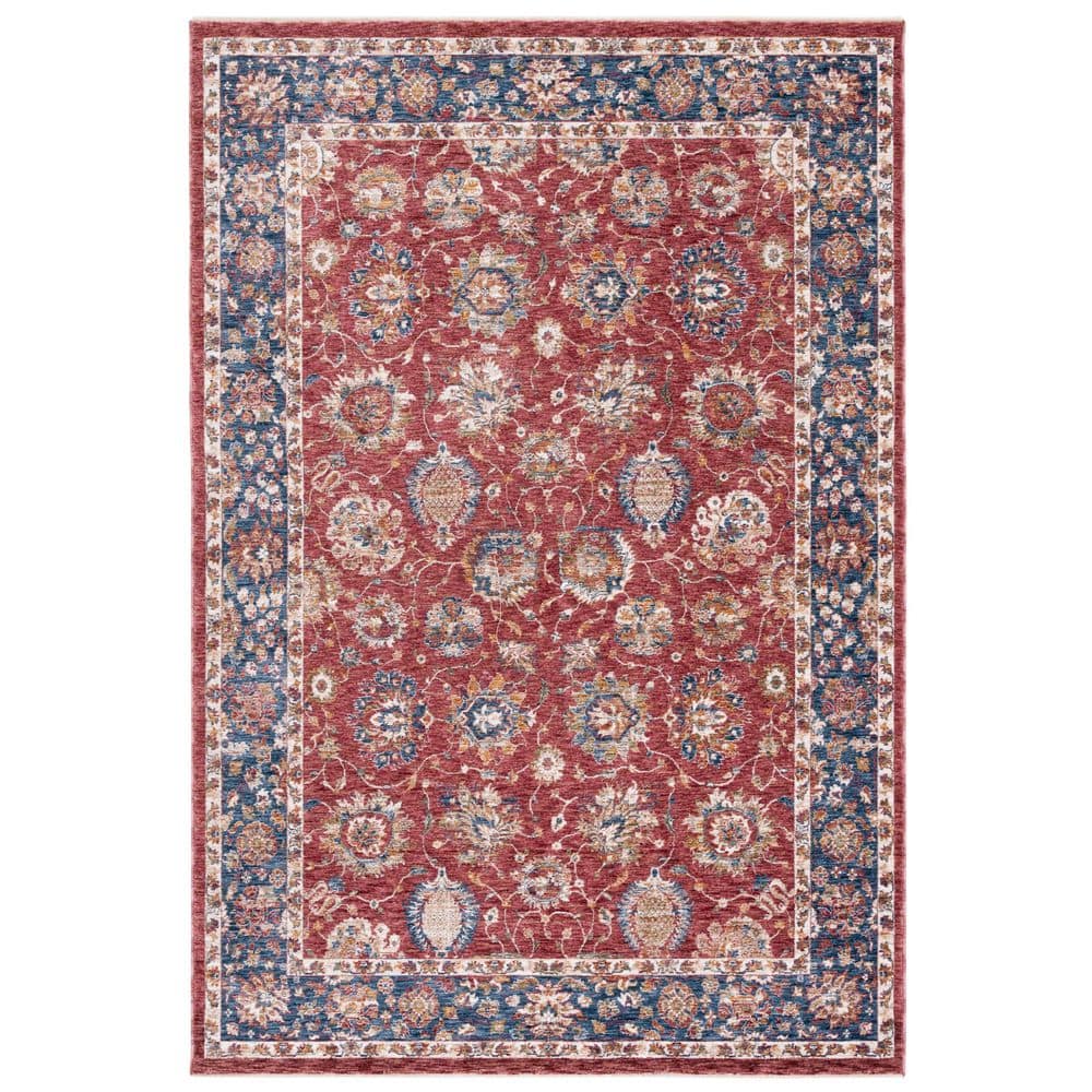 Heirloom 9 ft. x 12 ft. Rust/Navy Border Floral Area Rug price history on PriceWatchPro