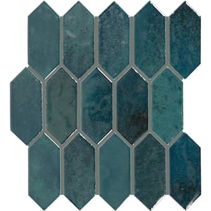 Miramo Horizon 12 in. x 11 in. Glazed Ceramic Picket Mosaic Tile (8.76 sq. ft./case)
