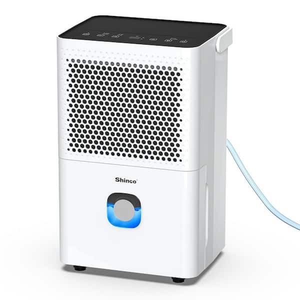 30 pt. 1,500 sq.ft. Portable Dehumidifier with 3.2 pt. Bucket, Continuous Drain Hose for Bedroom, Bathroom in White