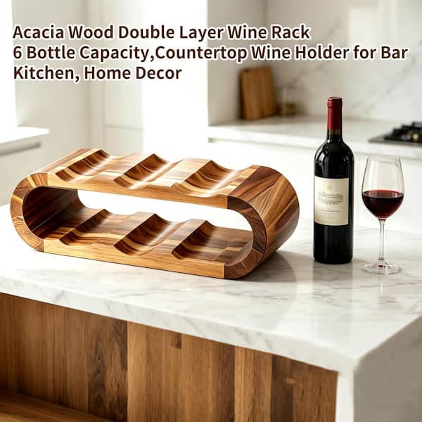 未使用】ワインラック 天然木 made in U.S.A Rustic Wine Stand For