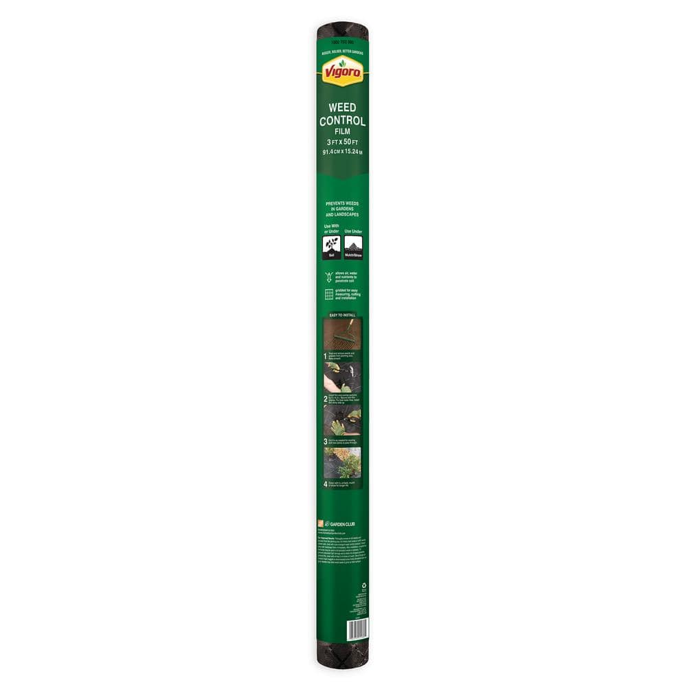 Vigoro 3 ft. x 50 ft. Weed Control Film 2.0 Roll 204138 - The Home ...