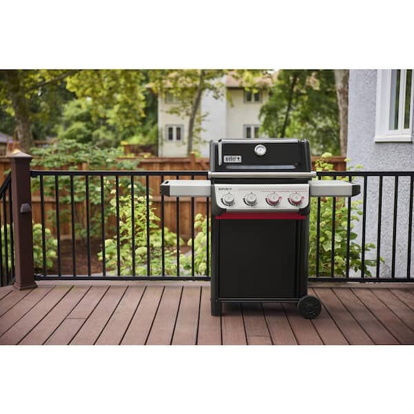 Weber Spirit E-425 4-Burner Propane Gas Grill in Black with