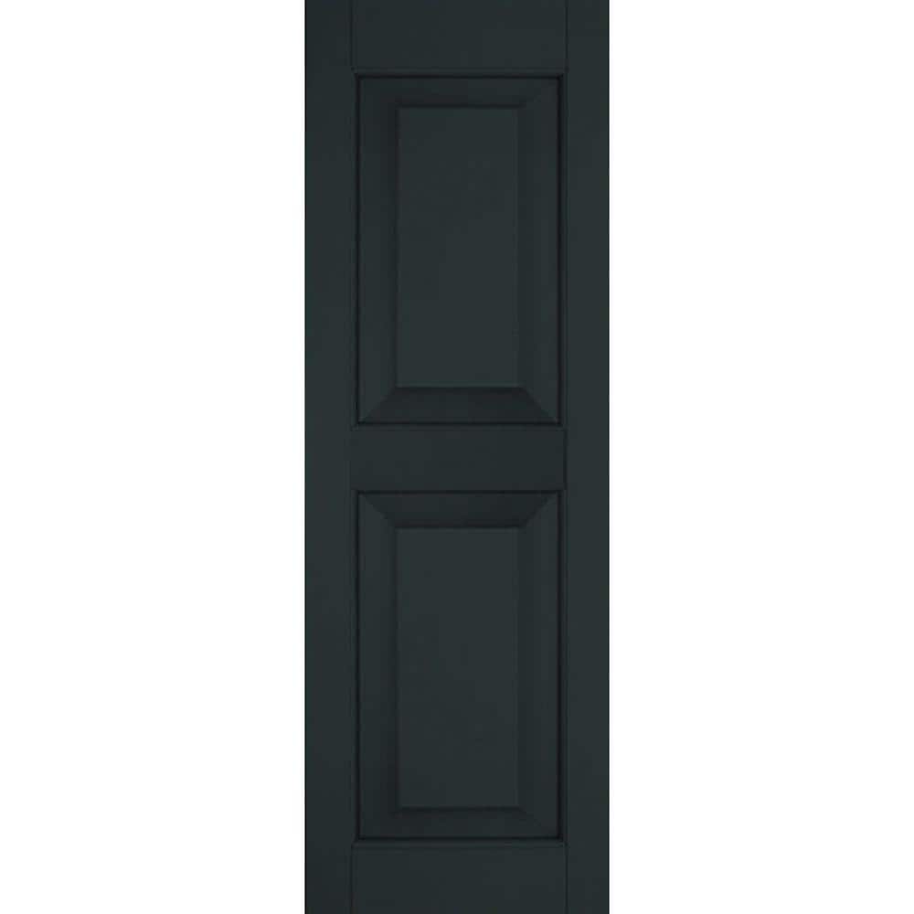 12 in. x 40 in. Exterior Real Wood Pine Raised Panel Shutters Pair Dark Green price history on PriceWatchPro