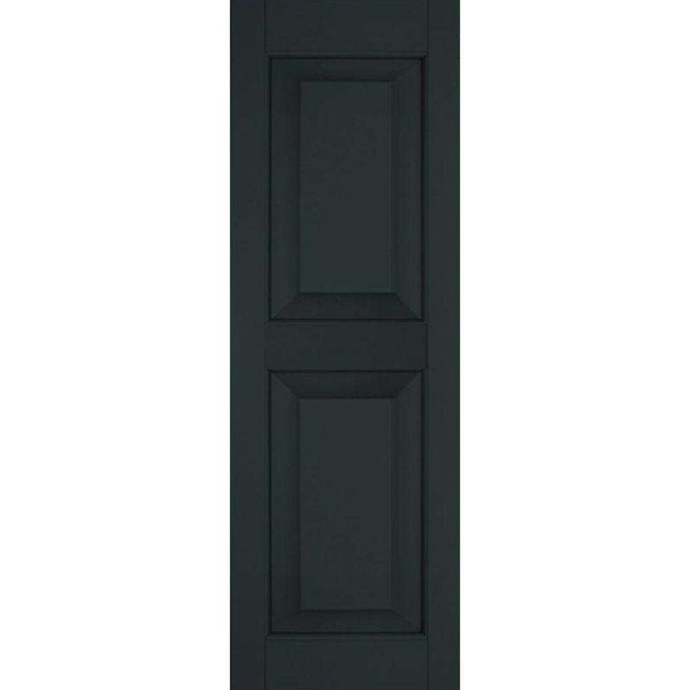 15 in. x 44 in. Exterior Real Wood Sapele Mahogany Raised Panel Shutters Pair Dark Green price history on PriceWatchPro