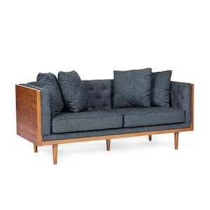 Beeson 2-Seat Charcoal Fabric Loveseat