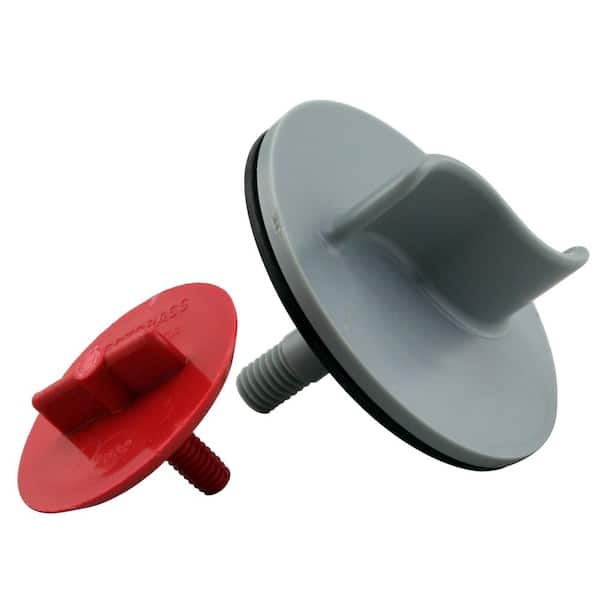 Westbrass 2-3/4 in. Plastic 1-Hole Waste and Overflow Assembly Water Pressure Test Kit Plug