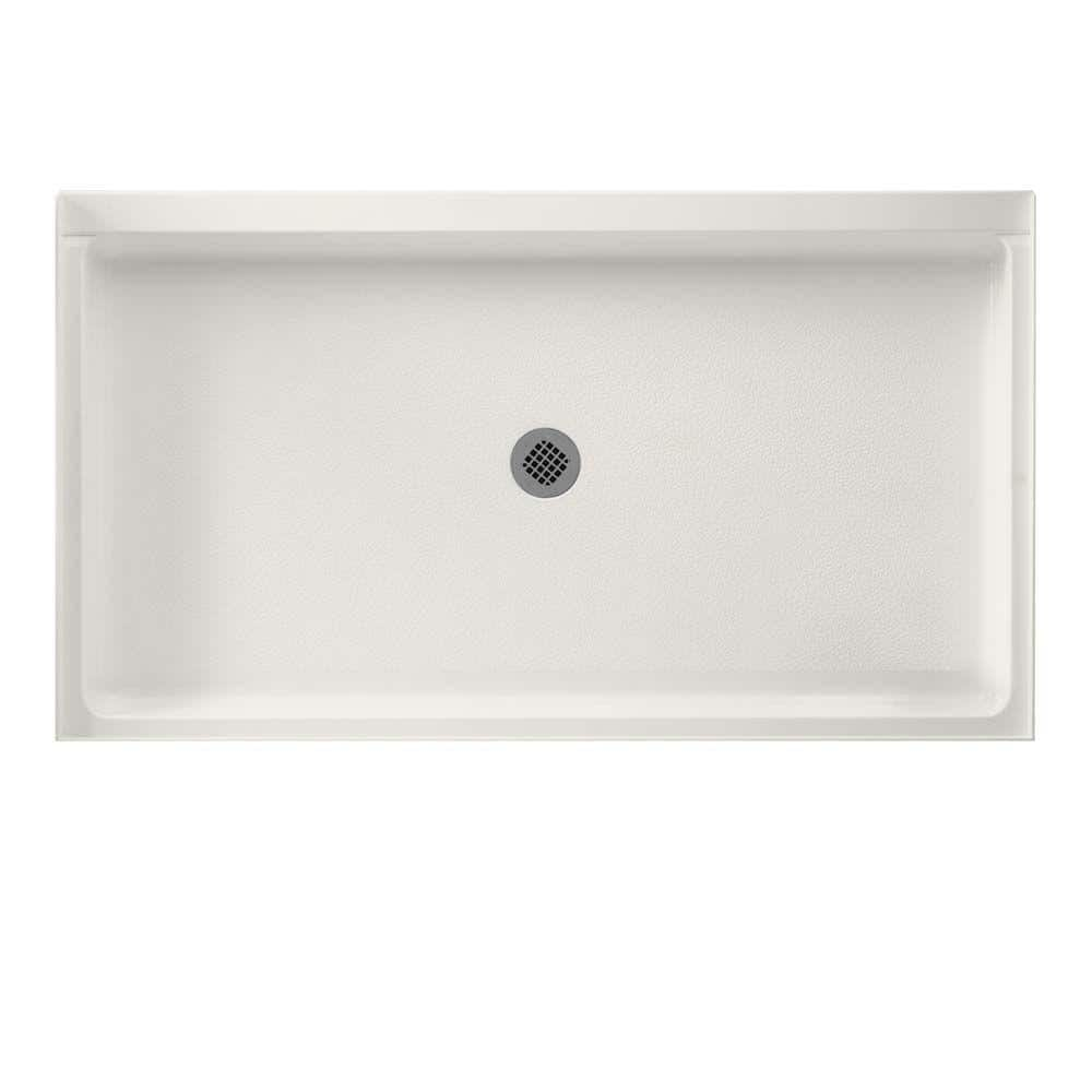 Swan 34 In X 60 In Solid Surface Single Threshold Center Drain Shower   Bisque Swan Shower Pans Sf03460md 018 64 1000 