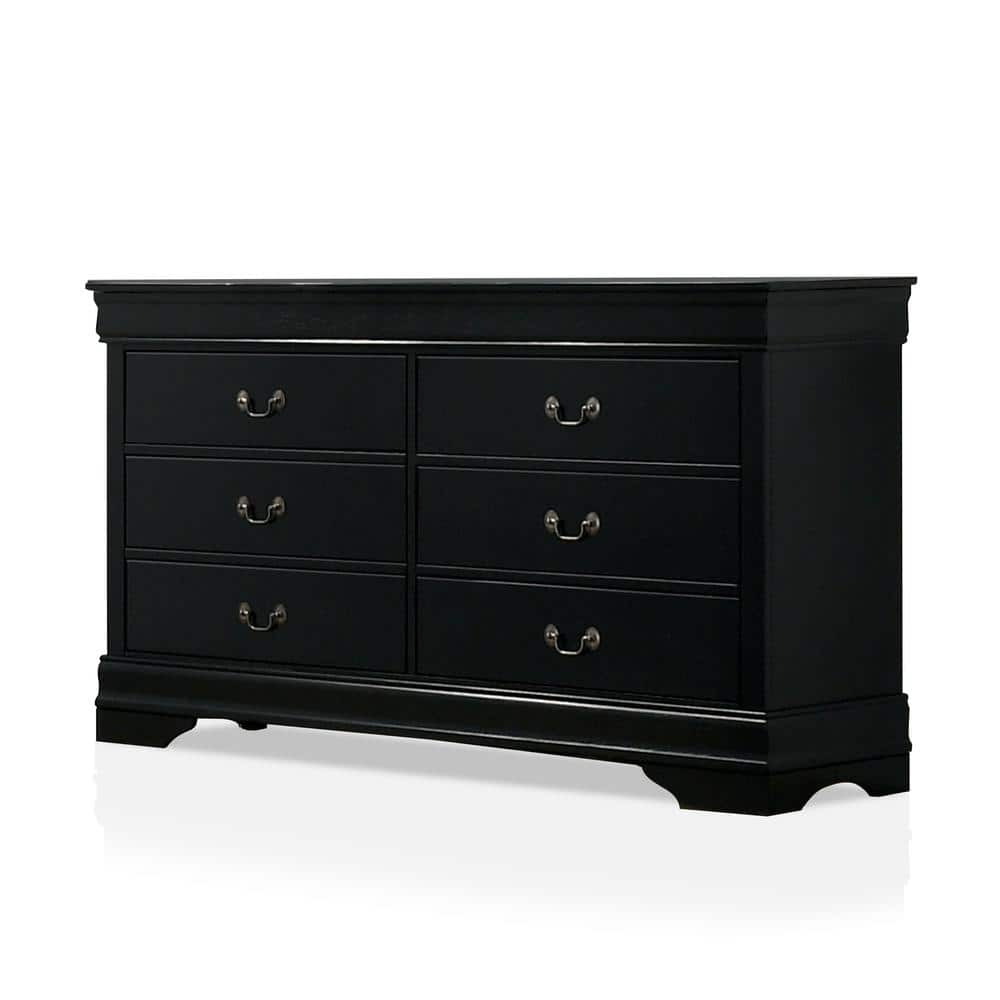 Furniture of America Louis Philippe Black Dressers Black