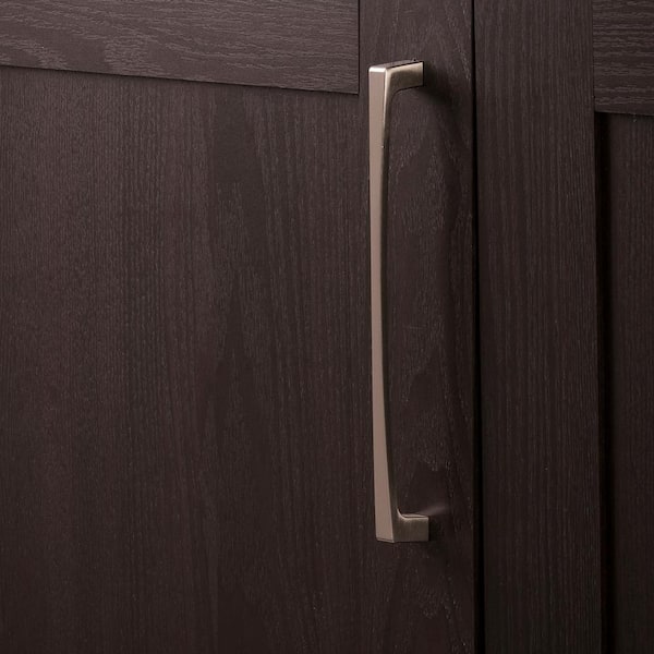 Rotterdam Collection 8 in. (203 mm) Center-to-Center Satin Nickel Cabinet Door and Drawer Pull
