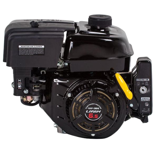LIFAN 3/4 in. 6.5 HP OHV Electric Start Horizontal Keyway Shaft Gas Engine  LF168F-2BDQ - The Home Depot