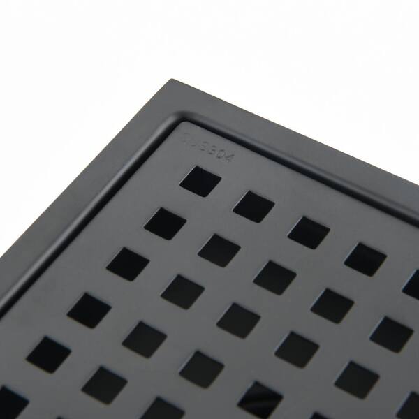 GIVING TREE 6 in. x 6 in. Stainless Steel Square Shower Drain with Mesh in  Matte Black HDBT-ZG0126 - The Home Depot