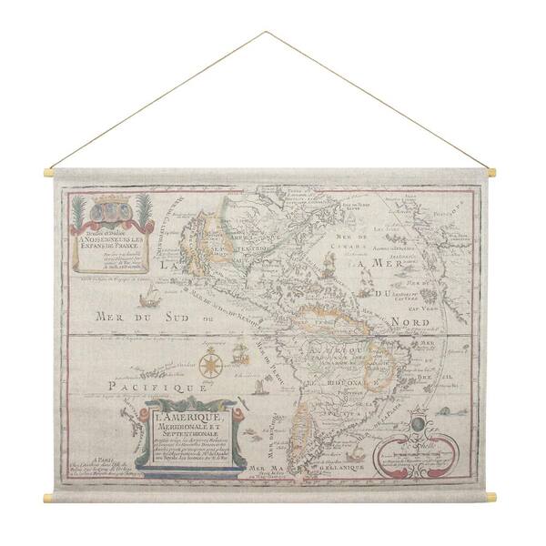 Habitat L'Amerique Hanging Linen Tapestry