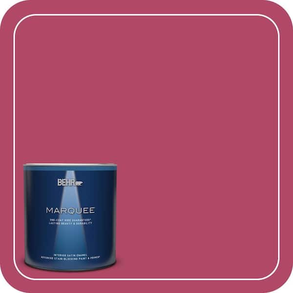 BEHR MARQUEE 1 qt. Home Decorators Collection #HDC-SM16-04 Bing Cherry Pie Satin Enamel Interior Paint & Primer