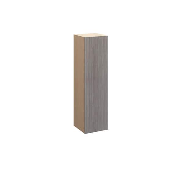 Unbranded Saratoga Slab 15 in. W x 42 in. H x 12 in. D in Greywood Plywood Assembled Wall Cabinet