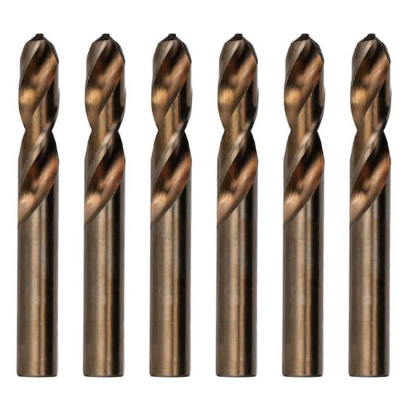 Drill America 21/64 in. M42 Cobalt Short Twist Drill Bit (6-Piece)