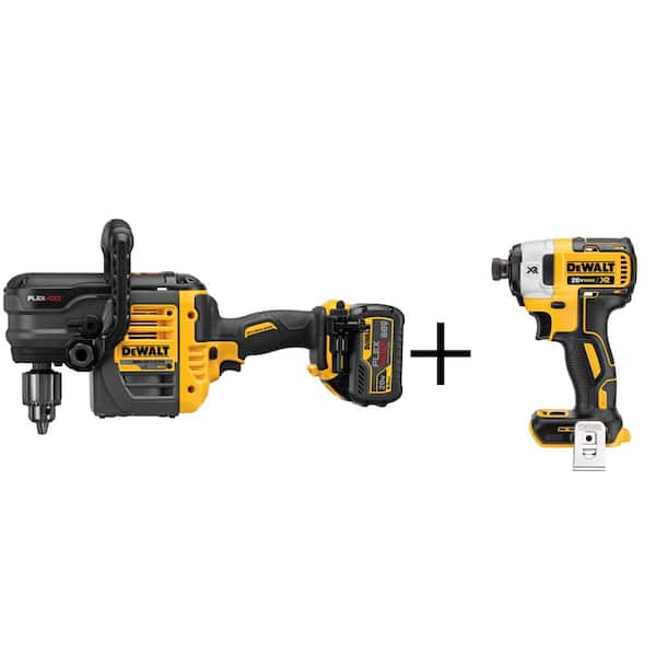 DEWALT FLEXVOLT 60-Volt MAX Lithium-Ion Cordless Brushless 1/2 in. Stud and Joist Drill with Batteries and Bonus Impact Driver