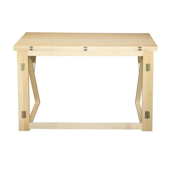 American Trails Aztecs Folding Console to Dining Convertible Table with Solid Basswood