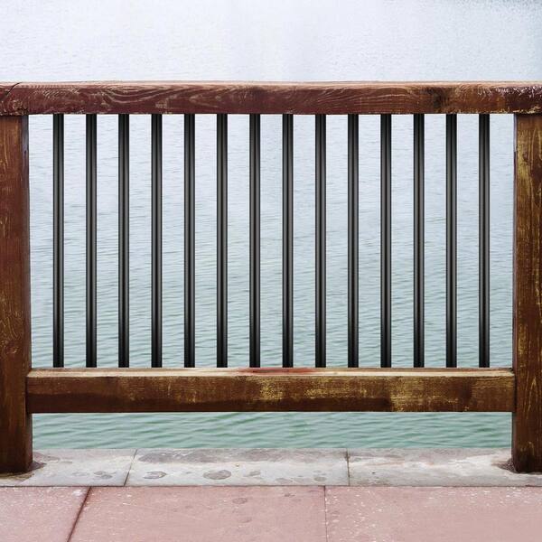 VEVOR Deck Balusters, 101 Pack Metal Deck Spindles, 32x0.8 Staircase Baluster with Screws, Aluminum Alloy Deck Railing for Composite Deck,Black VEVOR Deck Balusters, 101 Pack Metal Deck Spindles, 32x0.8 Staircase Baluster with Screws, Aluminum Alloy Deck Railing for Composite Deck,Black