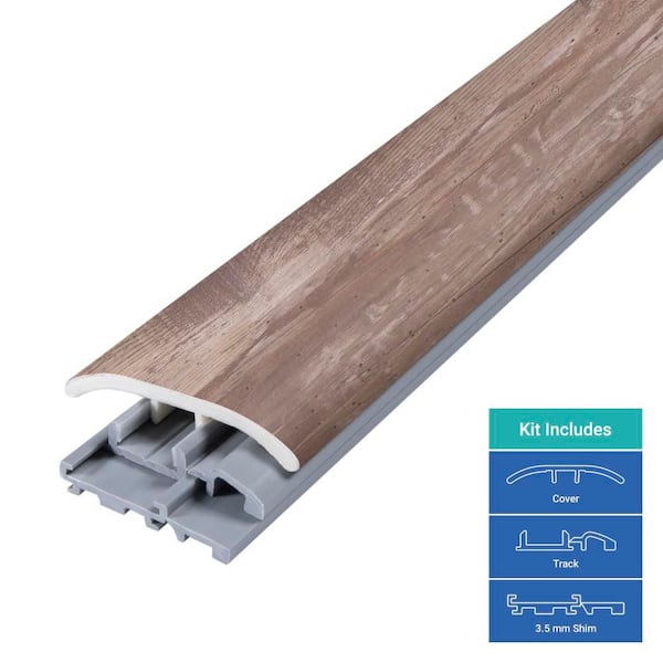 Lighthouse 0.31 in. T x 2 in. W x 78.7 in. L Vinyl 4-in-1 Molding