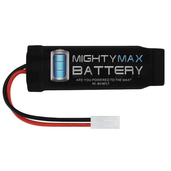 MIGHTY MAX BATTERY 8.4V NiMH 1600mAh Mini Flat - AIRSOFT BATTERY for AK74U  MAX3426201 - The Home Depot