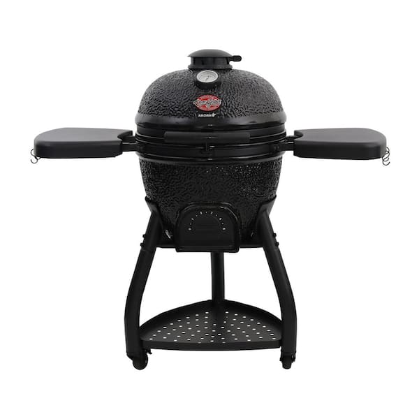 Char-Griller Ceramic AKORN Kamado Charcoal Grill in Black