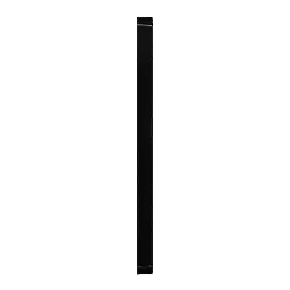 X Series Matte Black 5-Gang Screwless Wall Plate