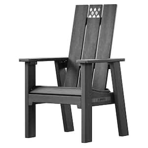 X Series Gray Plastic Outdoor Adirondack Chair