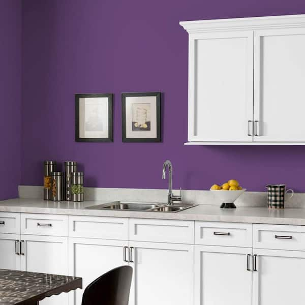 Glidden Premium 1 gal. PPG1176-7 Perfectly Purple Semi-Gloss Interior Latex  Paint PPG1176-7P-01SG - The Home Depot