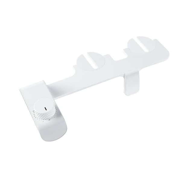 DEERVALLEY Non-Electric Toilet Bidet Attachment System with Dual Nozzles in White