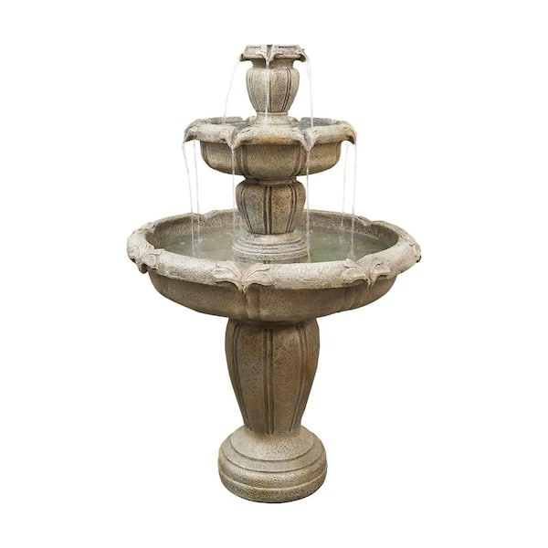 Reviews for Watnature 48 in. Tall Zen Modern Outdoor Fountain w/Pump ...