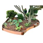 Two Inch Series 16 ft. x 5.5 in. Classic Sienna Backyard Border Curved Kit