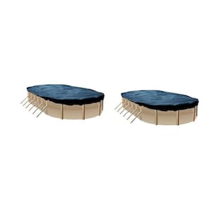 16 ft. x 25 ft. Heavy-Duty Above Ground Winter Swimming Pool Cover (2-Pack)