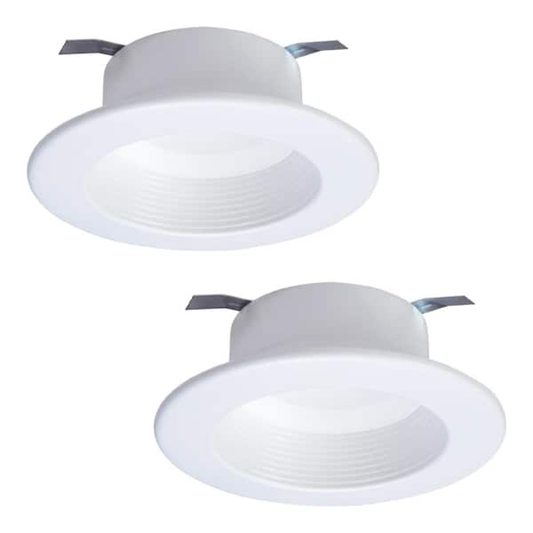 RL 4 in. White Tunable Bluetooth Smart Integrated LED Recessed Ceiling Light Trim CCT (2700K-5000K) (6-Pack)