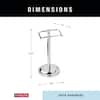 Delta Silverton Telescoping Free-Standing Pedestal Toilet Paper Holder Bath  Hardware Accessory in Polished Chrome 132851-PC - The Home Depot