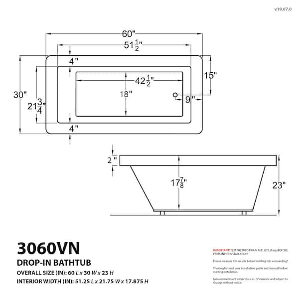 Bathtub Dimensions (Size Guide) Designing Idea, 51% OFF