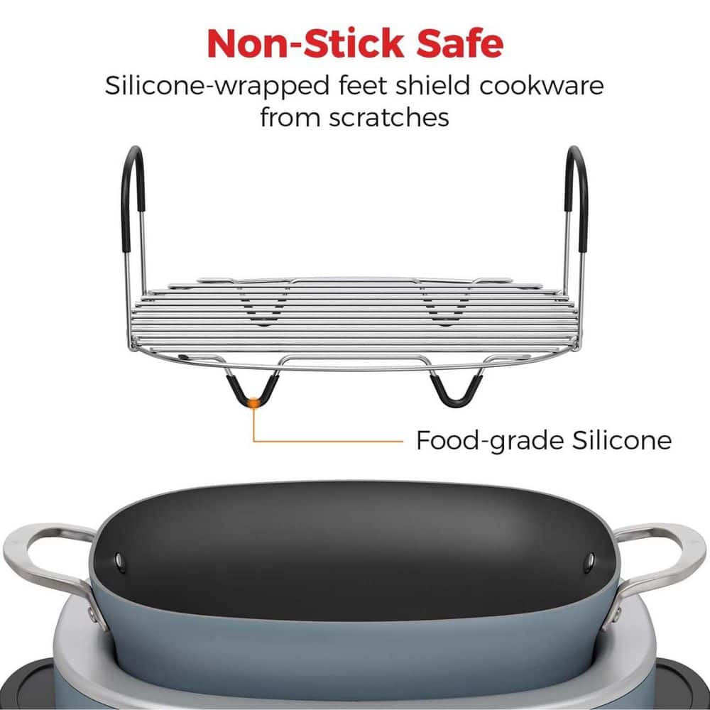 Stainless Steel Steam and Roasting Rack - Thumbnail 2