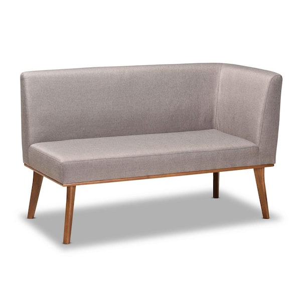 Odessa Grey and walnut brown Dining Sofa Bench Set