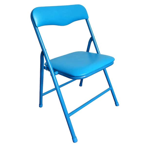 blue kids folding table and chairs