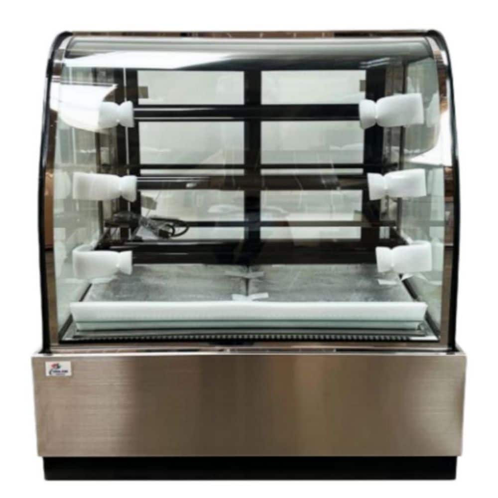 48 in. 15.2 cu. ft. Commercial Refrigerator Bakery Display Case in Stainless Steel