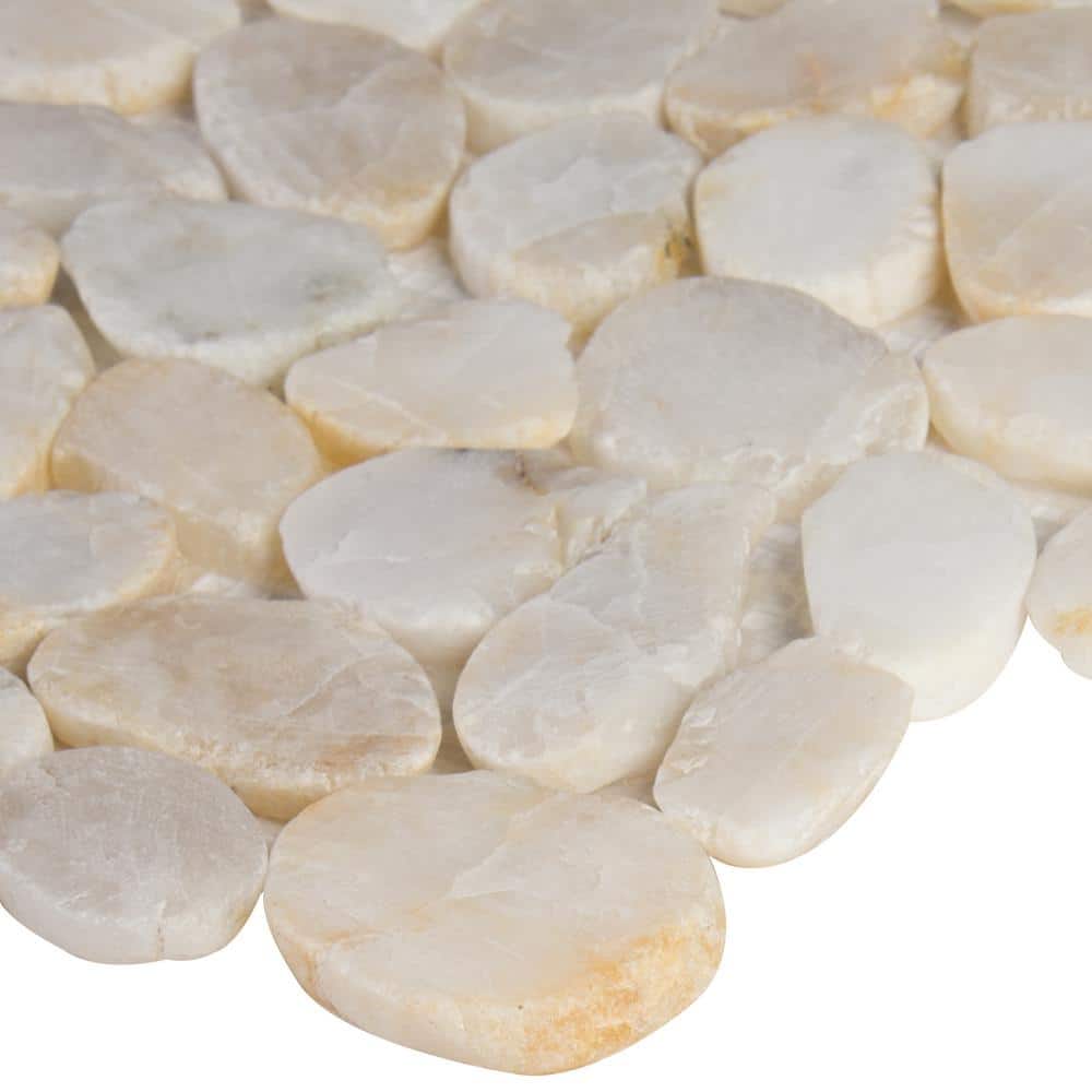 12" x 12" Dorado Natural Stone Pebble Mosaic Tile
