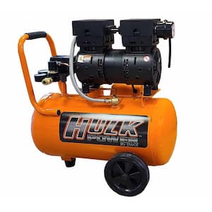 Hulk Power 1-HP 4-Gallon Twin Stack Silent Air Compressor