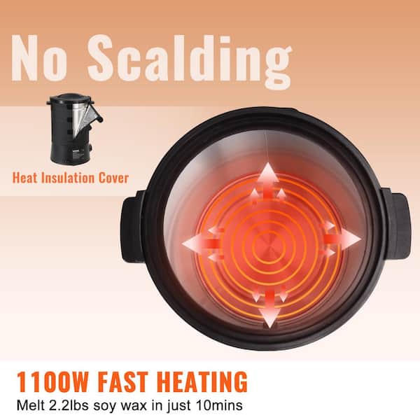 6 Quart Wax Melting Pot with Adjustable Thermostat