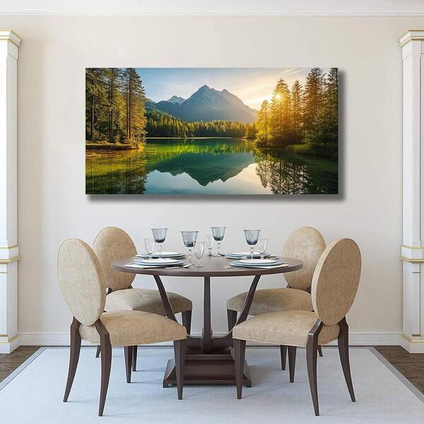 Tree Pictures Wall Decor Green Wall Art Natural Landscape Painting