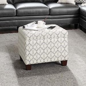 Convenience Concepts Madison Tan Fabric Storage Ottoman R9-215 - The ...