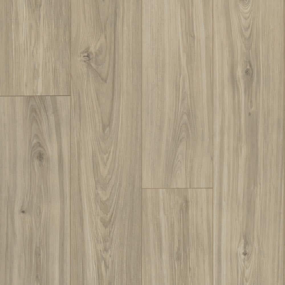 Home Decorators Collection Holloway Hickory Blonde 12 mm T x 7.5 in. W Waterproof Laminate Wood Flooring (21.1 sqft/case), Light -  HDCWP01