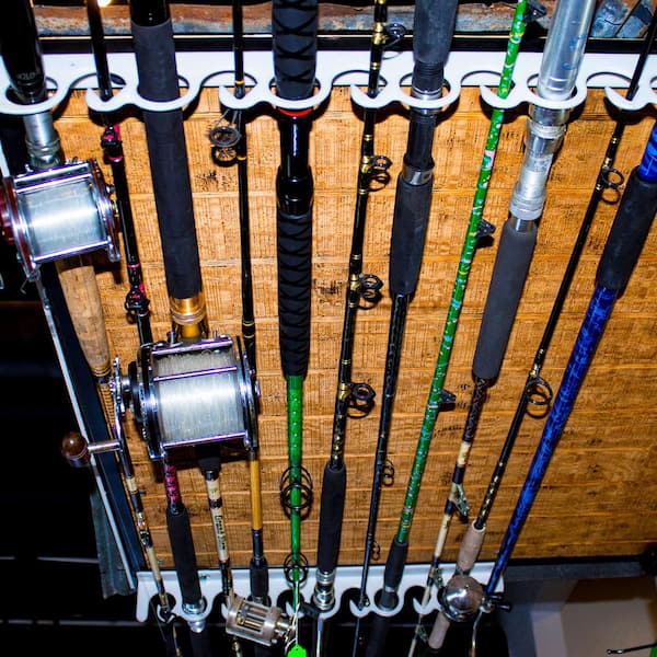 20-Pack Wall Mounted Fishing Rod Storage Clips Clamps Holder Rack  Organizer, Fishing Pole Holder - Fishing - Tonawanda , New York