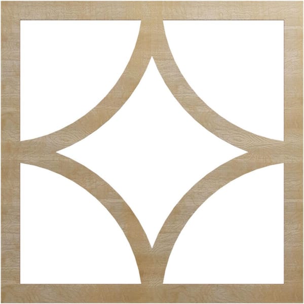 Ekena Millwork 0.375 in. x 30 in. x 30 in. Wood (Birch) Medallion Moulding
