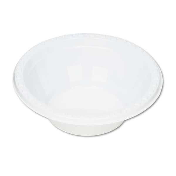 100 Ct. Disposable White Plastic 5 oz Round Bowls Dinnerware Party Supplies