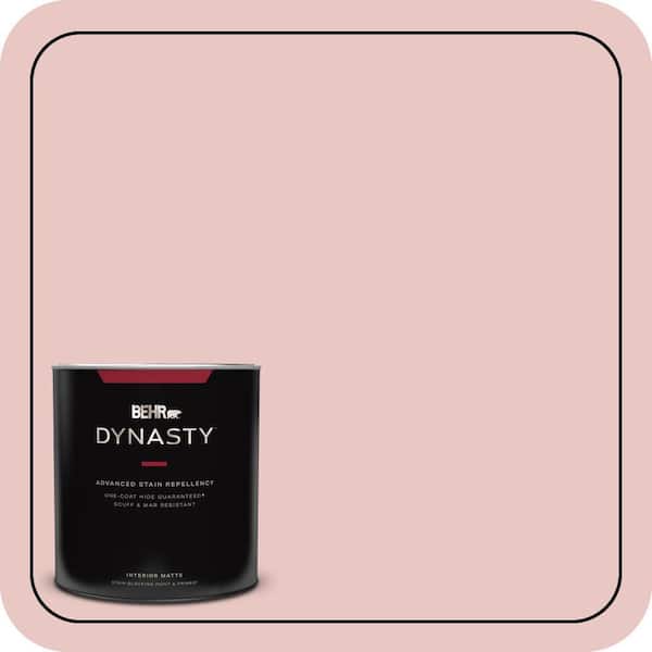 1 qt. #150E-2 Kashmir Pink Matte Interior Stain-Blocking Paint & Primer
